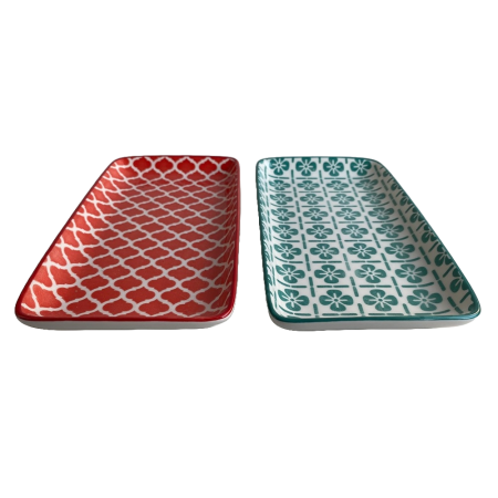 Set 2 platouri servire, termorezistente