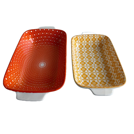 Set 2 platouri cuptor, termorezistente