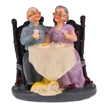 Decoratiune, Mos si baba, la masa