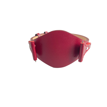 Bratara ceas Cyrax, compatibila ceas Fossil ES3615, 12 mm, din piele, rosu