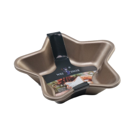 Set 2 tavi cuptor, forma stea, 12cm