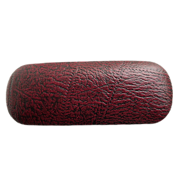 Etui ochelari piele ecologica, 16 x 6 x 4 cm, Rosu bordo