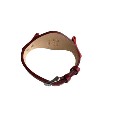 Bratara ceas Cyrax, compatibila ceas Fossil ES3615, 12 mm, din piele, rosu