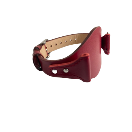 Bratara ceas Cyrax, compatibila ceas Fossil ES3615, 12 mm, din piele, rosu