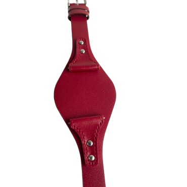 Bratara ceas Cyrax, compatibila ceas Fossil ES3615, 12 mm, din piele, rosu