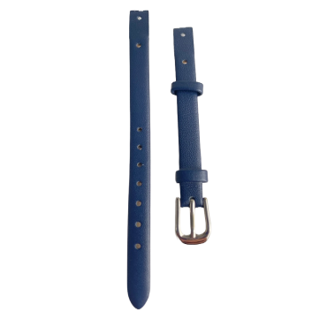 Bratara ceas Cyrax, compatibila ceas Fossil ES4000, 8 mm, din piele, albastru