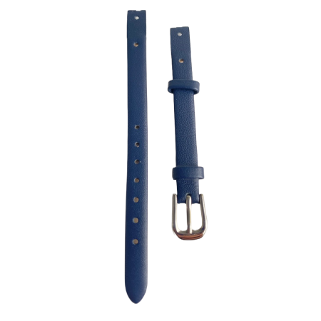 Bratara ceas Cyrax, compatibila ceas Fossil ES4000, 8 mm, din piele, albastru