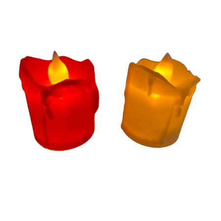 Set 2 Lumanari cu Led, 4x4.5 cm