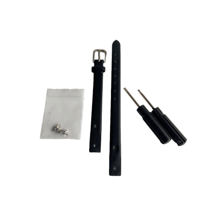 Bratara ceas Cyrax, compatibila ceas Fossil ES4000, 8 mm, din piele, negru