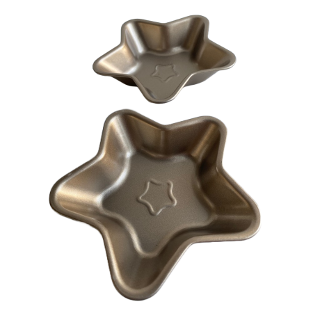 Set 2 tavi cuptor, forma stea, 12cm