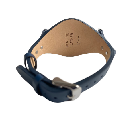 Curea ceas Cyrax, compatibila ceas Fossil ES3615, 12 mm, din piele, albastru