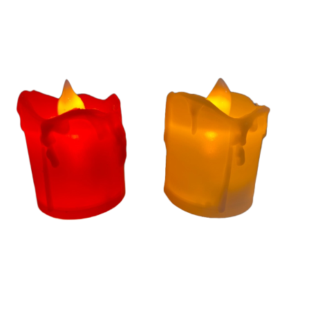 Set 2 Lumanari cu Led, 4x4.5 cm