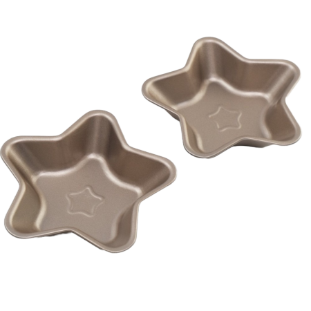 Set 2 tavi cuptor, forma stea, 12cm