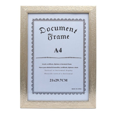 Rama foto format A4 cu striatii, 25x34 cm, argintiu