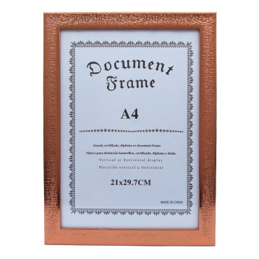 Rama foto format A4 cu striatii, 25x34 cm, cupru