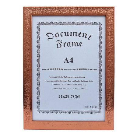 Rama foto format A4 cu striatii, 25x34 cm, cupru