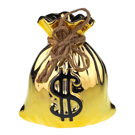 Pusculita saculet, gold, 12x13 cm