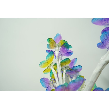 Decoratiune luminoasa,  Tip copac cu fluturi, cu baterii/USB