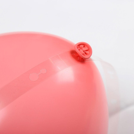 Banda Transparenta pentru Prinderea Baloanelor, Cyrax, din PVC, 5 m, Gauri Duble, Transparent