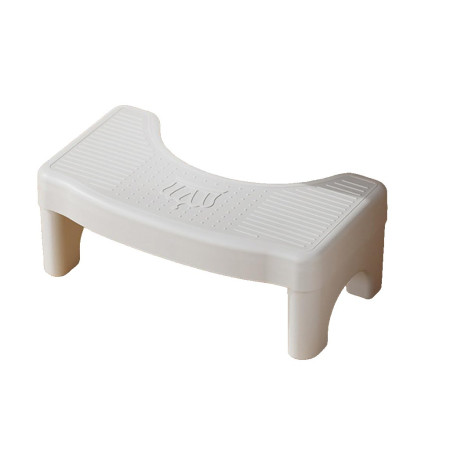 Scaunel WC, Cyrax, Tratament Impotriva Hemoroizilor si Constipatiei, Scaun Inaltator WC Copii, Suport Picioare WC, Taburet Inaltator Pozitia Corecta Ghemuit Pe WC, Plastic Rezistent, 17x22x38 cm, Alb