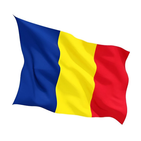 Steag Tricolor Romania,  Cu bat pentru fixare pe perete, 90 x 150 cm