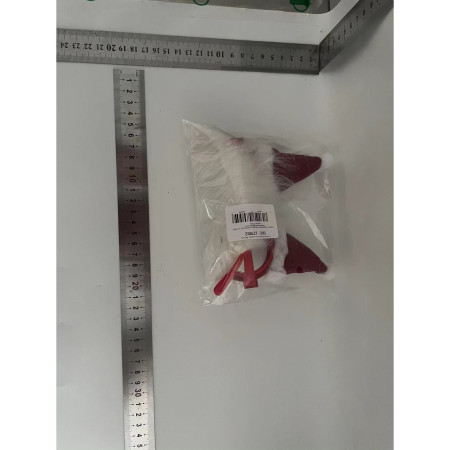 Ochelari de Craciun, Cyrax, cu Nas si Barba, Model Mos Craciun, 24x14cm, Rosu