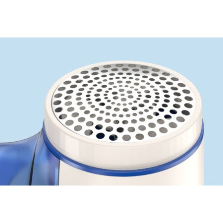 Aparat Pentru Curatat Scame, Par Si Praf,  Pentru Diferite Tipuri De Material, Cu Lame Din Otel Inoxidabil, Incarcare Prin USB Type-C, Cu Perie De Curatare si Cablu USB Incluse, Albastru, 15 x 7 cm