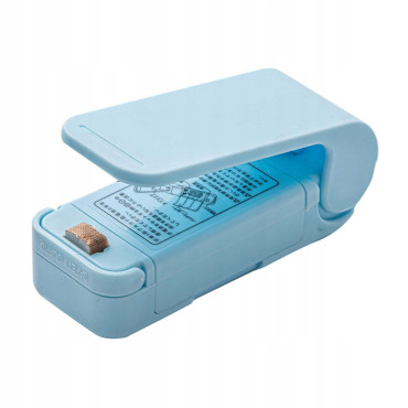 Mini Aparat de Sigilat Pungi cu Baterii, Cyrax, Etansare prin Caldura, Spate Magnetic, Portabil, 9.7x3 cm, Albastru