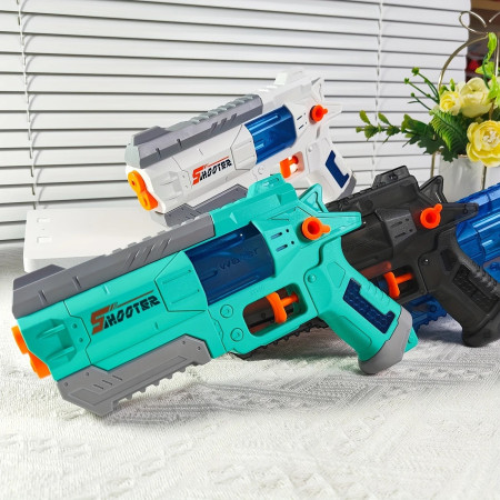 Pistol Manual cu Apa, Cyrax, Jucarie Pistol cu Apa Sigur Pentru Copii, Design Nou S-Shooter Atractiv, 23 x 14.5 cm, Verde