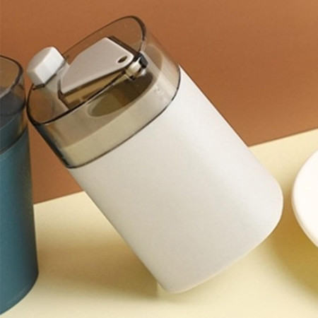 Suport Scobitori, Cyrax, Automat, cu Buton si Capac, din PP, 9.5x6 cm, Gri