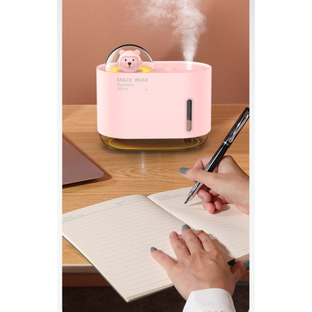 Umidificator Urs Spatial,  300 ml, roz