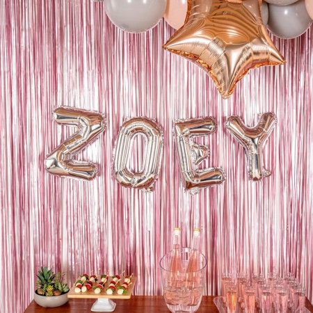 Balon Folie Metalizata Litera Z, Cyrax, 40 cm, Umflati cu Heliu sau Aer, Ambalaj Individual, Pai inclus, Argintiu