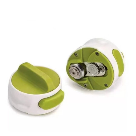 Desfacator Manual de Conserve si Sticle, Cyrax, 6.8 x 4.8 cm, din ABS + Otel, Verde/Alb