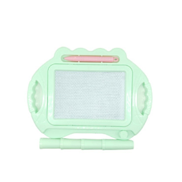 Tabla Magnetica pentru desen Cyrax, Pix, forma dreptunghi, dimensiuni 23x17 cm, Dezvolta Creativitatea, cu picioare suport, Verde