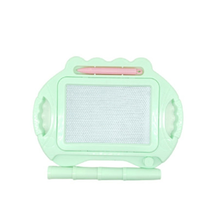 Tabla Magnetica pentru desen Cyrax, Pix, forma dreptunghi, dimensiuni 23x17 cm, Dezvolta Creativitatea, cu picioare suport, Verde