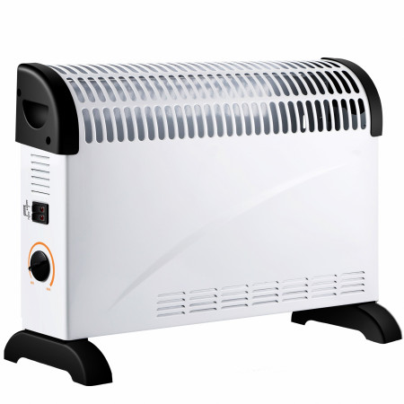 Convector Electric Clasic,  2000W, 3 Trepte de Putere, Termostat, 53x19.8x38 cm, Alb