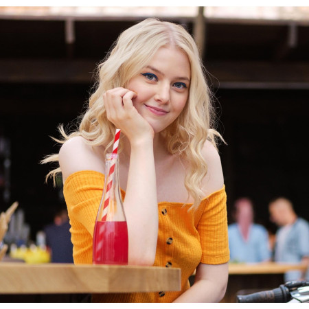 Set 16 Paie, Cyrax, pentru Masa de Craciun, din Hartie, 19.7 cm,Alb-Rosu