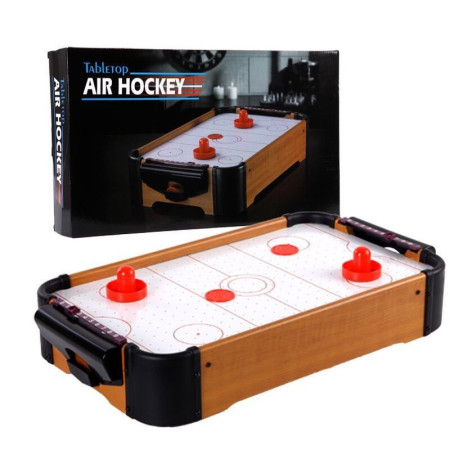 Masa Air-Hockey Cyrax, 51 x 31.5 x 9.5 cm, bara pentru punctaj, material ABS, maro