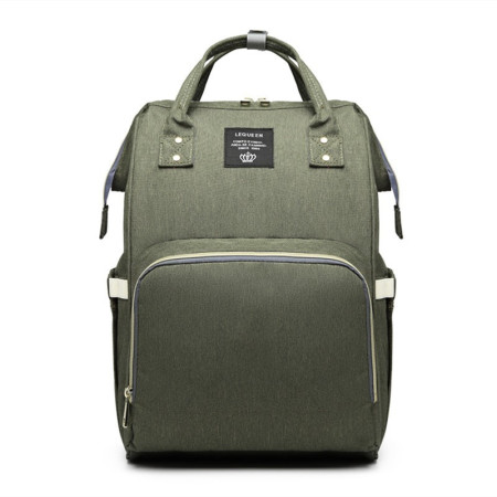 Rucsac Multifunctional pentru Mamici, Cyrax, din Panza Oxford, Compartimentare Multipla, Impermeabil, 43 x 18 x 26 cm, Verde Army