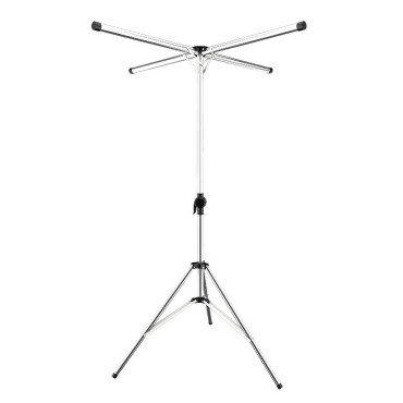 Uscator de Rufe,  Pliabil, Telescopic, 4 Brate, din Otel Inoxidabil, Rezistent la Vreme Rea, Gri