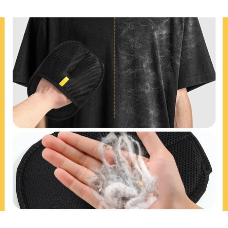 Manusa pentru Indepartarea Parului de Animale,  din Panza, 24 x 16 cm, Negru