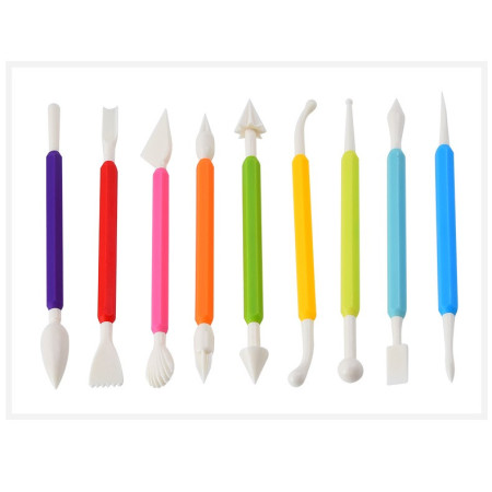 Set 66 Piese Ustensile pentru Ornare Prajituri, Cyrax, din Plastic si Otel Inoxidabil, Multicolor