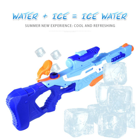 Pistol cu Apa pentru Copii, Rezervor, Pentru Piscina/Plaja, Cyrax, 6ani+,  Albastru, 1200ML