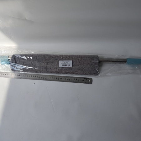 Pamatuf pentru Curatat Praful,  Model Slim pentru Zone Greu Accesibile, Maner Extensibil, Laveta Microfibra Inclusa, Usor de Curatat, Albastru Gri