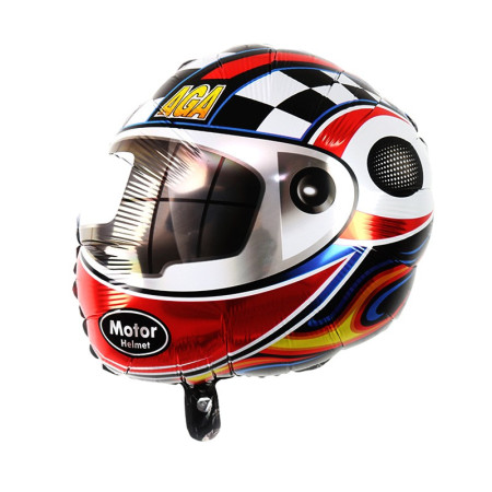 Set 2 Baloane din Folie Metalizata, Cyrax, Figurine Cerc si Casca, Model Curse, 75-80 cm cm, Ambalaj Individual, Pai Inclus, Umflare cu Aer sau Heliu, Multicolor