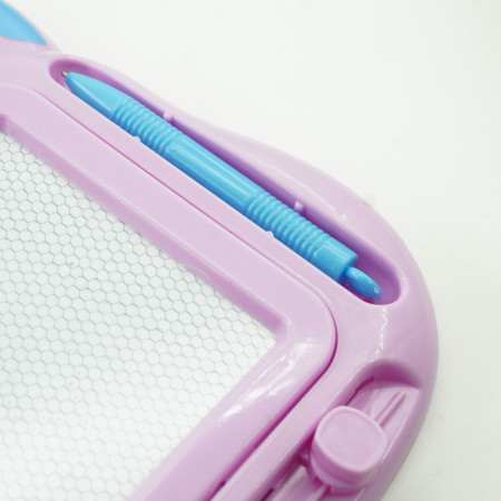 Tablita Magnetica de Scris si Desenat, Cyrax, Model Pisica, cu Creion, Dimensiuni 23.2x18.5 cm, Suprafata Desen 14.6x10.4 cm, Dezvolta Imaginatia si Creativitatea, Incurajeaza Exersarea Scrisului, Mov