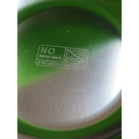 Set 3 Piese Diversificare Bebelusi si Copii, Cyrax, Bol, Lingura si Furculita, Model Broscuta, din Silicon si Otel Inoxidabil, Verde