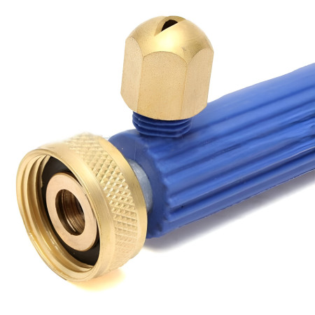 Set Accesoriu cu Presiune Reglabila, Cyrax, pentru Furtun, cu Duze si Conector, Pulverizator de Apa, Tija de Stropit, 46.5 cm Lungime, Albastru