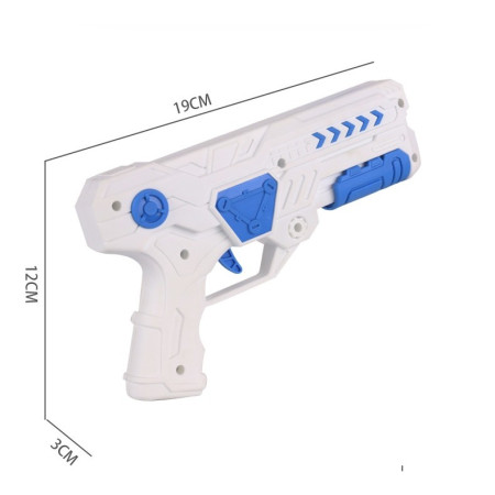 Set 2 Piese Jucarie Interactiva, Cyrax, Pistol de Catapultare + Zmeu, din Plastic si Panza, +8 Ani, Impermeabil, Model Pisicuta cu Gogoasa, Multicolor