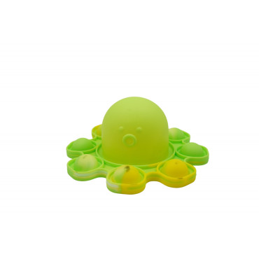 Cyrax Jucarie antistres din silicon, Pop It Now and Flip It, Caracatita reversibila, 20x10 cm, Model 4, Multicolor